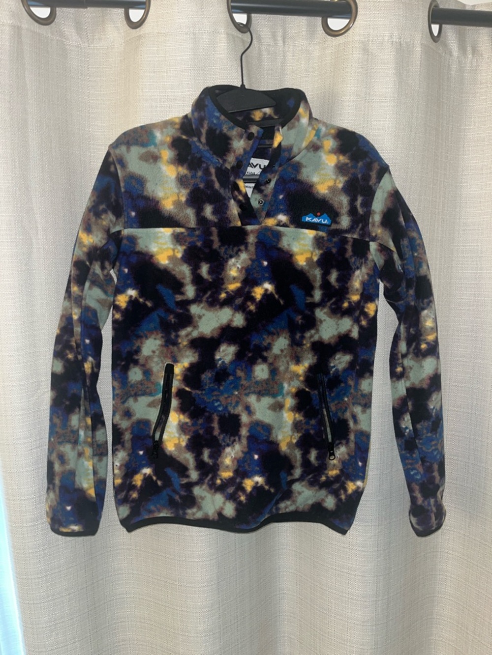 Kavu Cavanaugh Multicolor Tie-Dye Fleece Pullover
